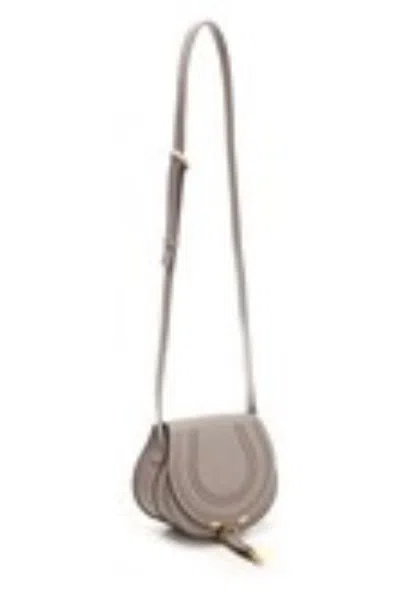 Chloé Marcie Handbags Grey In Gray