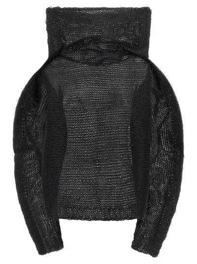 Issey Miyake Panini Top In Black