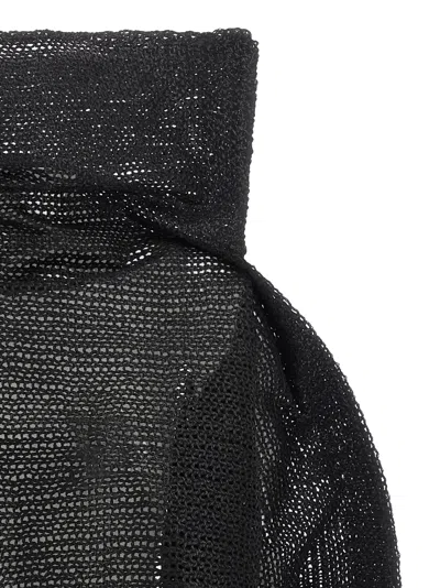 Issey Miyake Panini Top In Black
