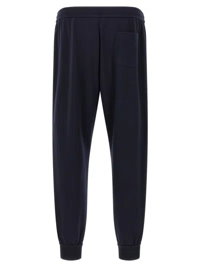Brioni Cotton And Cashmere Joggers In Blue