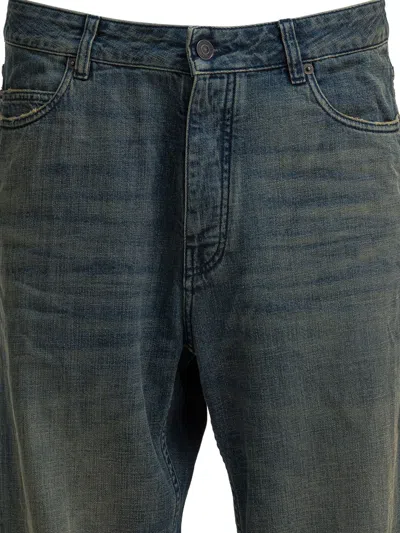Balenciaga Relaxed Fit Jeans Blue In Blue