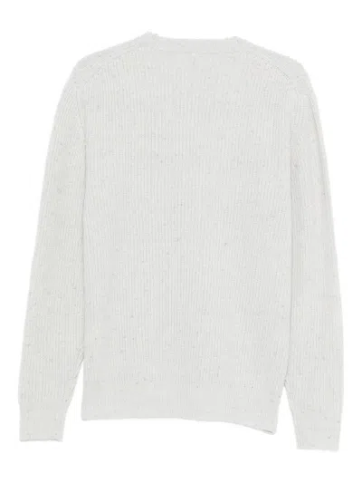 Lardini Men's Ribbed Crew Neck Sweater In Gray