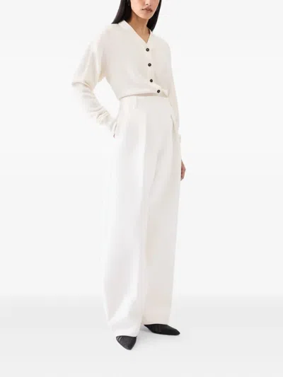 Jacquemus Short Cardigan Sweater In White