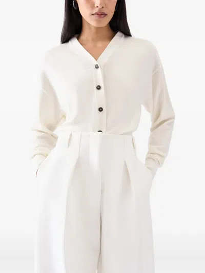 Jacquemus Short Cardigan Sweater In White