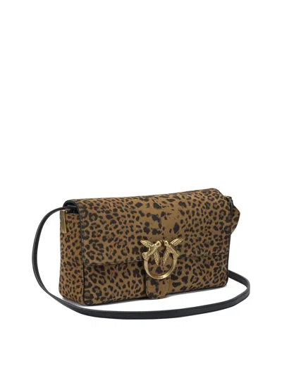 Pinko Crossbody Bags In Brown