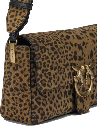 Pinko Crossbody Bags In Brown