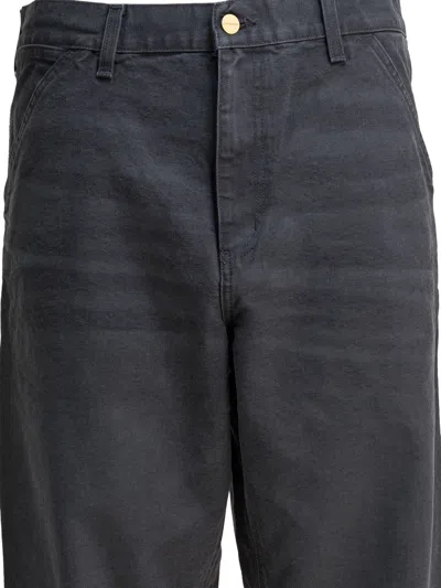 Carhartt Single Knee Trousers Grey In Blue