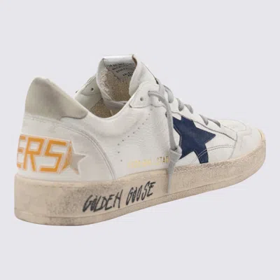 Golden Goose Ballstar Nappa Upper Toe And Spur Suede Star Leather Heel Sneakers Beige In White