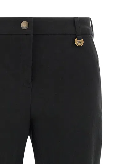 Burberry Tailored Trousers Featuring Button Detailing In Black