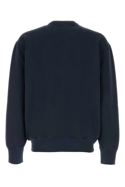 Apc A.p.c. X Marc Jacobs Long-sleeved Crewneck Sweatshirt In Blue