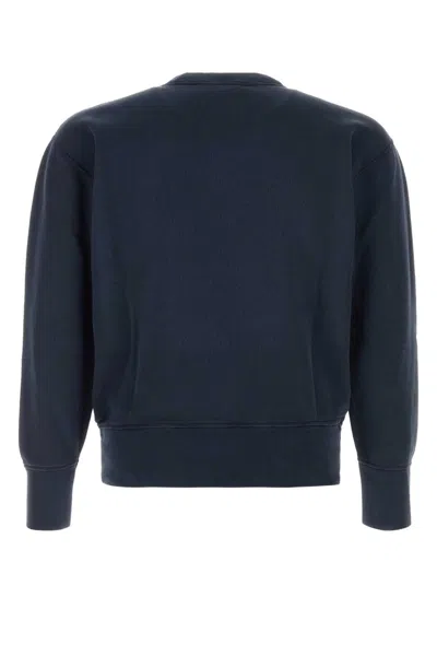 Apc A.p.c. X Marc Jacobs Long-sleeved Crewneck Sweatshirt In Blue
