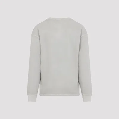 Carhartt Wip Fleur De Sel White Cotton Long Sleeves Vista T-shirt In Gray