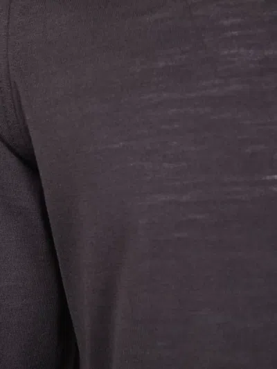 John Smedley Lightweight Crew Neck Knit Pullover In Brown