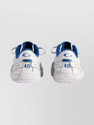 Balenciaga Coastal Inspired Sneakers Featuring Textured Sole In White