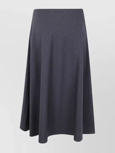 Tagliatore A-line Skirt Seam Detailing In Gray