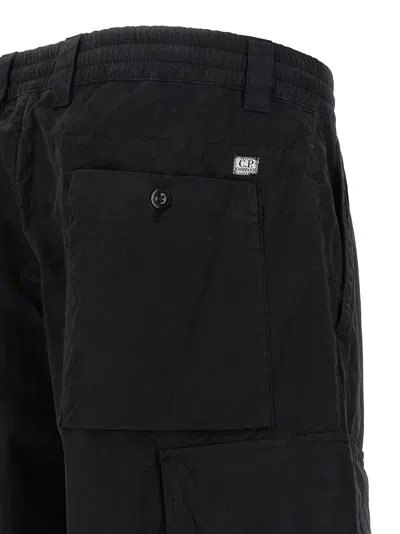 C.p. Company Cargo Microreps Pants In Black