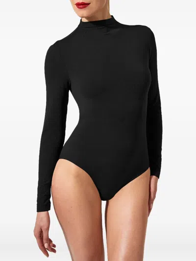 Wolford Fitted High Neck Long Sleeve Body In Black