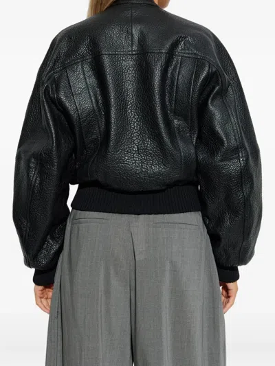 Jacquemus Cropped Crewneck Jacket Textured Finish In Multi