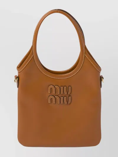 Miu Miu Women Ivy Mini Leather Handbag