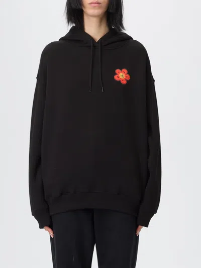 Kenzo Cotton Futura 2000 Sweatshirt With Graphic Prints In Black