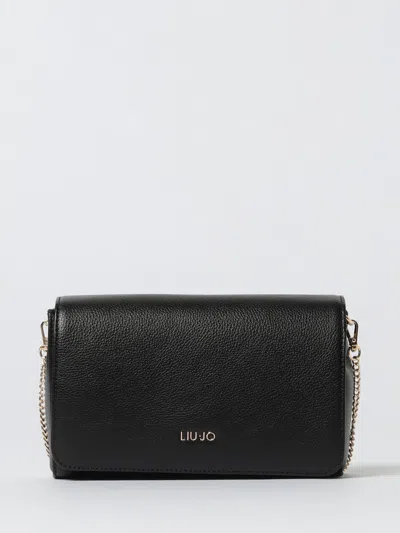 Liu •jo Rectangular Crossbody Bag Chain Strap In Black