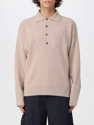 Jacquemus La Maille Vareuse Pallone Wool And Cashmere-blend Sweater In Neutral