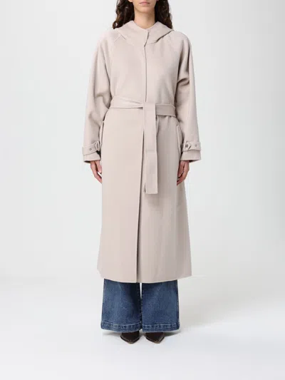 Pinko Coat  Woman Color Beige In Neutral