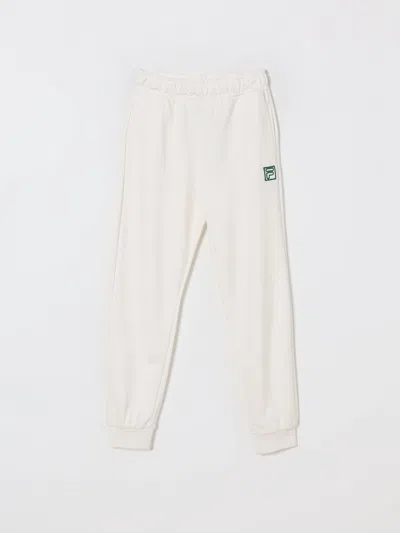 Fila Pants  Kids Color Yellow Cream In White