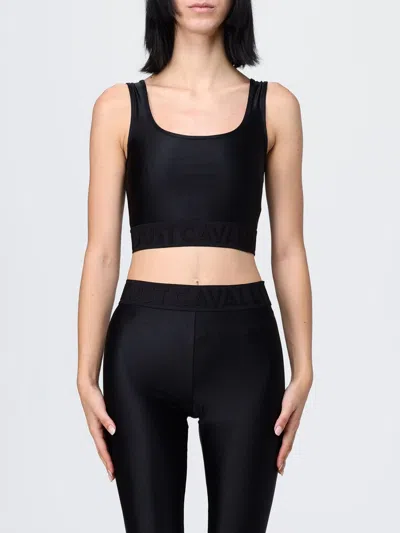 Just Cavalli Top  Woman Color Black In Black