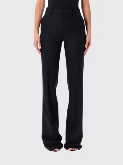 Tom Ford Sharp Herringbone Tailored Straight Leg Trousers In Black
