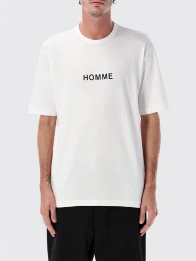 Comme Des Garçons Men White Crewneck Logo T-shirt, L Luxury T-shirts For Men Darveys In White