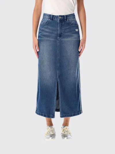 Adidas Originals Adidas Midi Skirt In Blue