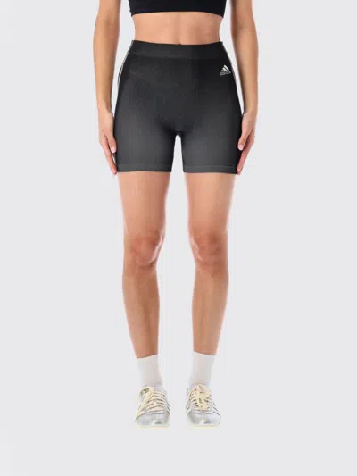 Adidas Originals Seamless Stripe Shorts In Black