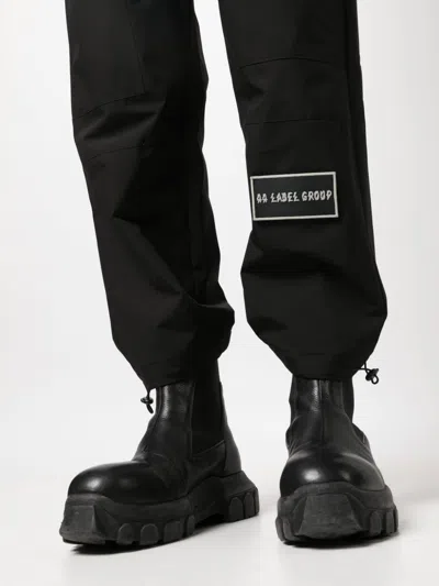 44 Label Group Men Black Logo Details Trousers, 28 Luxury Pants For Men Darveys In Black