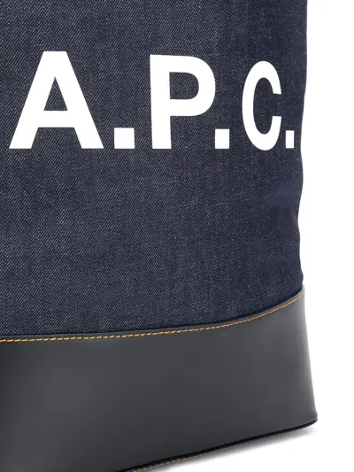 Apc Entire Studios Black Cotton Oversize T-shirt In Blue