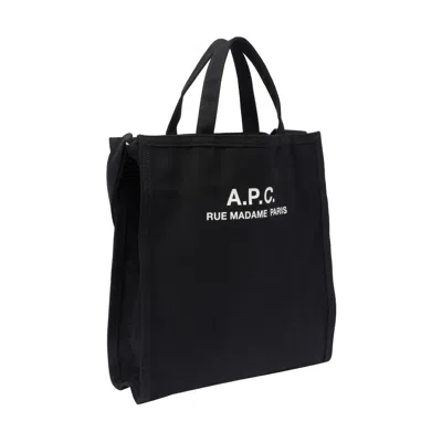 Apc Récupération Canvas Shopping Bag In Black
