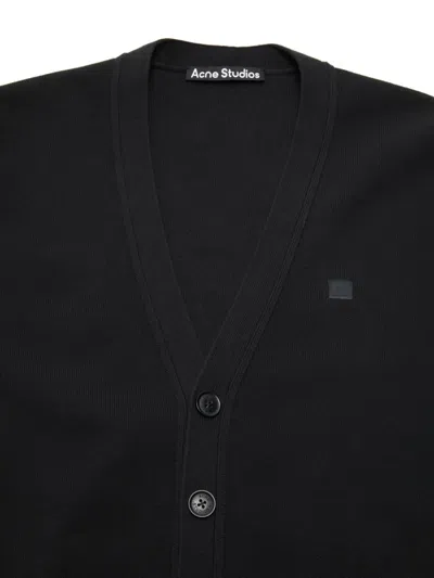 Acne Studios Men Scollo V Cardigan In Black