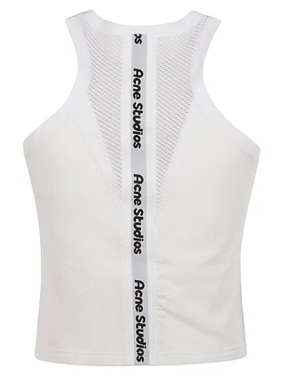 Acne Studios Ebot Tech Tank Top In White