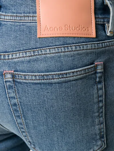 Acne Studios Men Organic Cotton Skinny Jeans In Multi