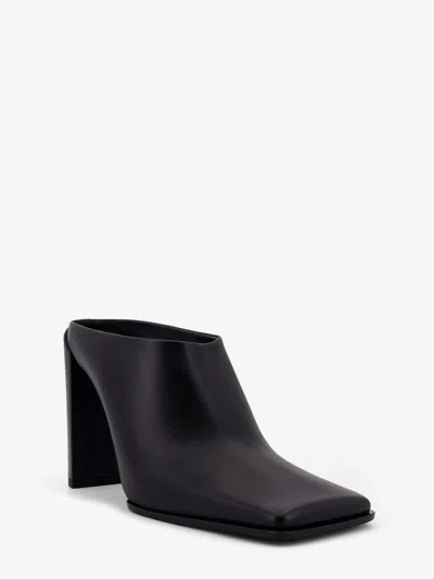 Alaïa 90 Square-toe Mules In Calf Leather In Black