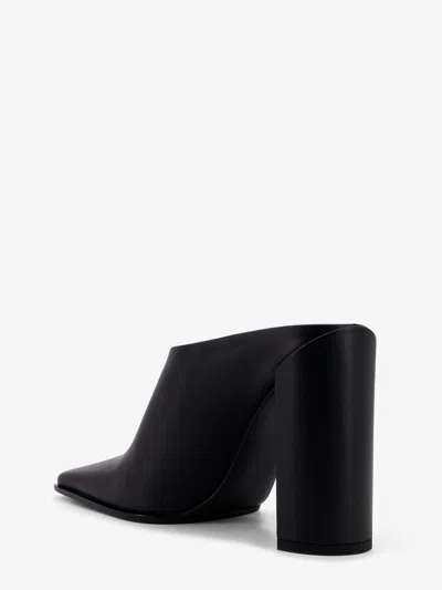 Alaïa 90 Square-toe Mules In Calf Leather In Black