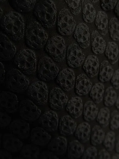 Alexander Mcqueen Jacquard Bermuda Shorts In Black