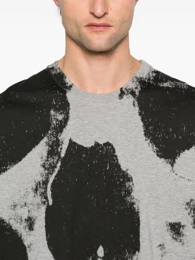 Alexander Mcqueen Mcqueen 'skull' T-shirt In Gray