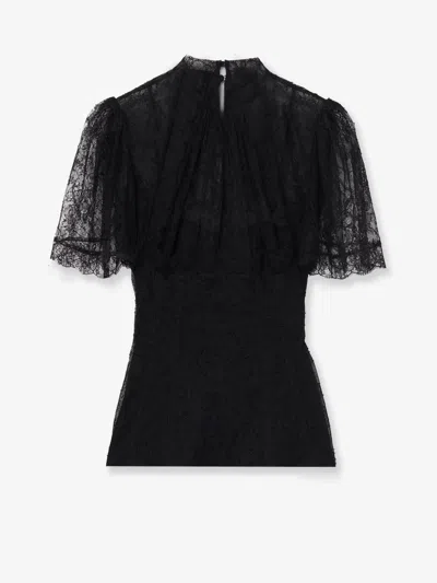 Alexander Mcqueen Top Mcqueen Woman Color Black In Black
