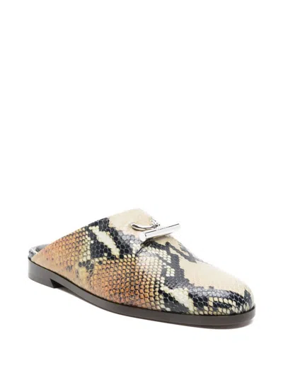 Alexander Mcqueen Alexander Mc Queen Leather Slippers In Multi