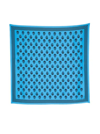 Alexander Mcqueen Bottega Veneta Black Acetate Sunglasses In Blue