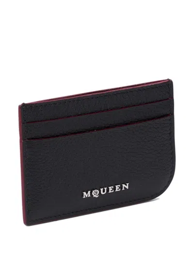 Alexander Mcqueen Alexander Mc Queen Leather Card Holder In Black
