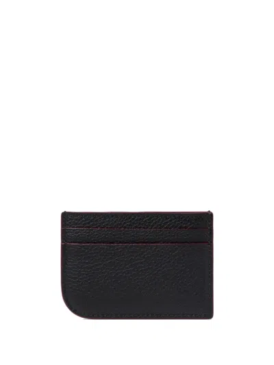 Alexander Mcqueen Alexander Mc Queen Leather Card Holder In Black