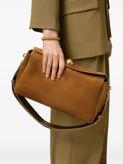 Ami Alexandre Mattiussi Ami Paris Women Rettangolare Borsa A Spalla In Brown