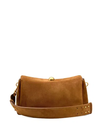 Ami Alexandre Mattiussi Ami Paris Women Rettangolare Borsa A Spalla In Brown